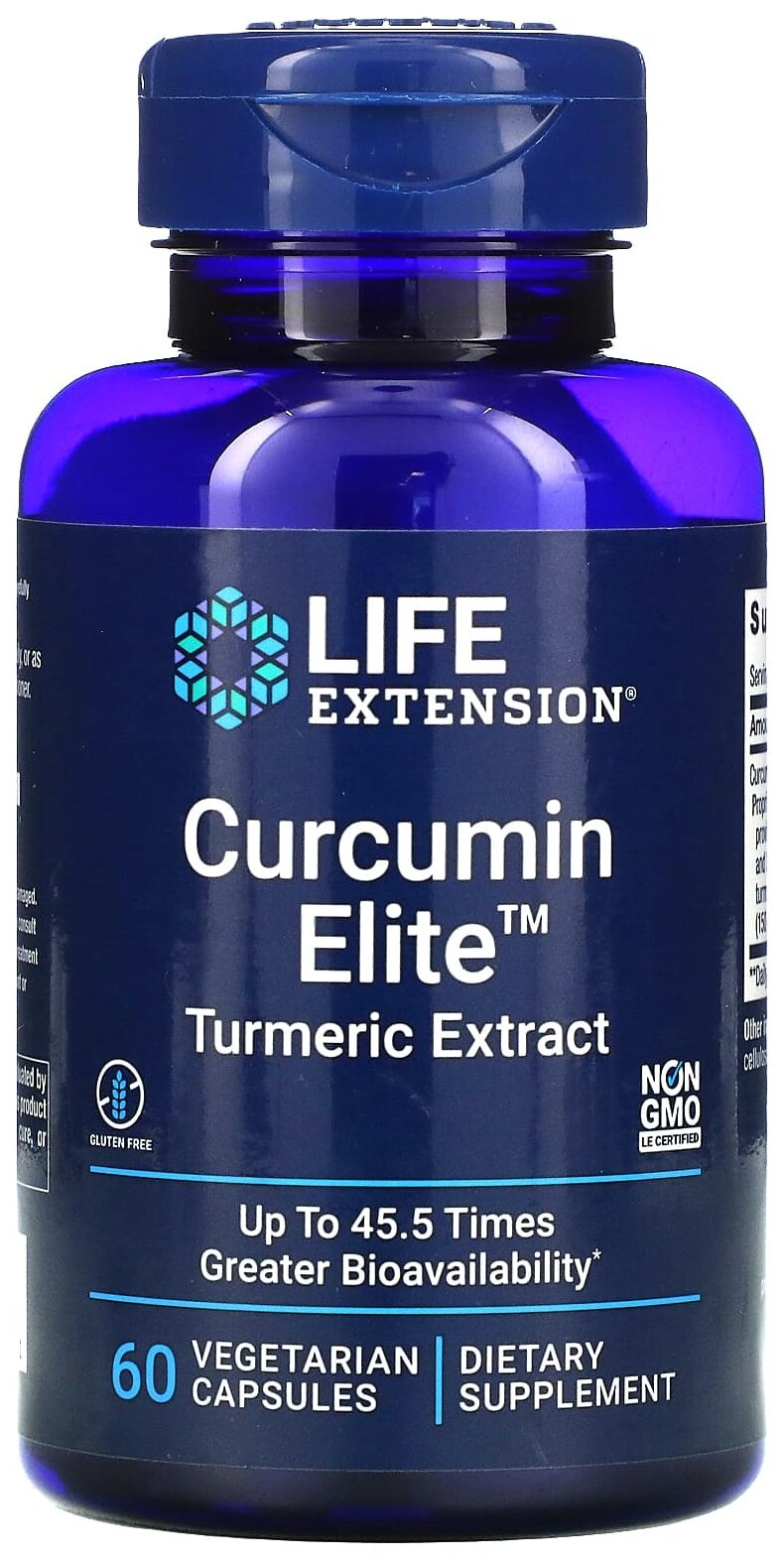 Капсулы Life Extension Curcumin Elite, 90 г, 60 шт.