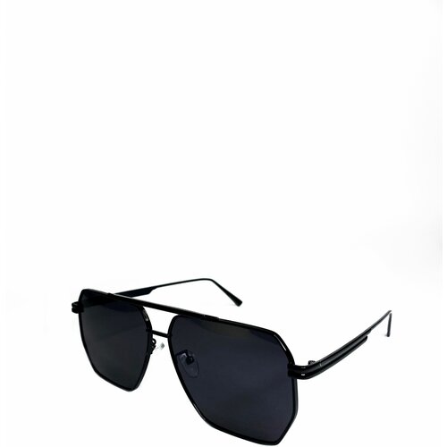 фото Солнцезащитные очки , шестиугольные, оправа: металл, с защитой от уф, черный in touch