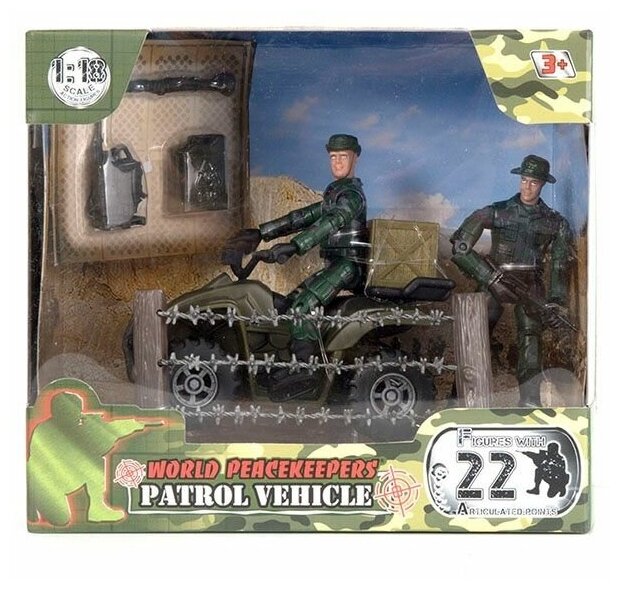 World Peacekeeper Патруль №1 Проволка 1:18, 2 фигурки, 2 в асс.