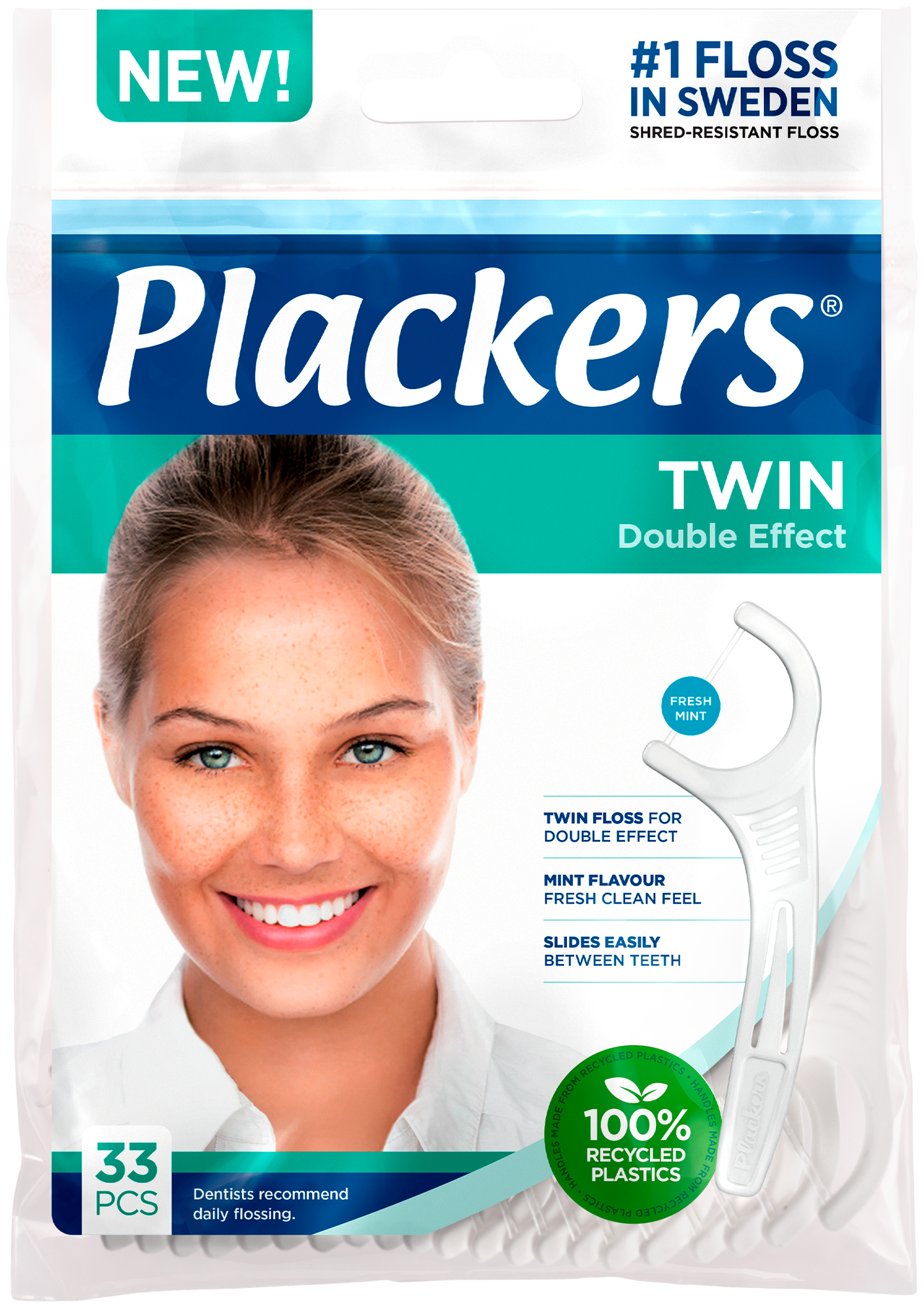 Флоссеры Plackers Twin (33 шт.)