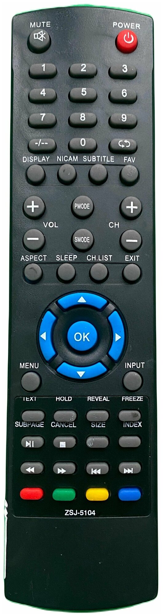 Пульт ZSJ-5104 для телевизора FUSION