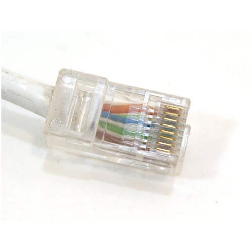 Вилка для сетевого кабеля RJ-45 Cat.6 под Gigabite Ethernet до 1GB/s, универсальная, без вставки, 1 штука