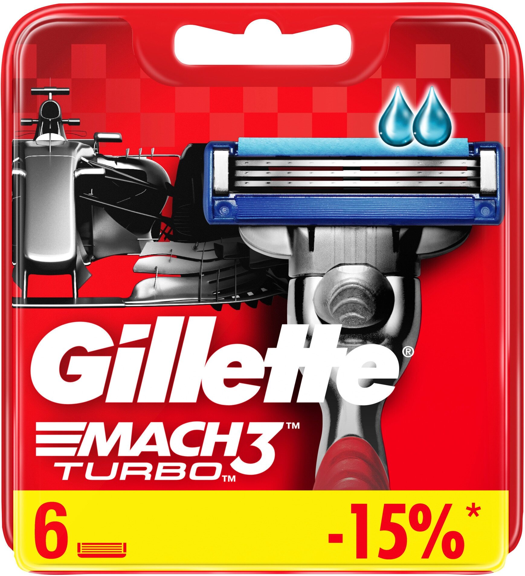 Сменные кассеты Gillette MACH3 Turbo 6 шт - фото №12