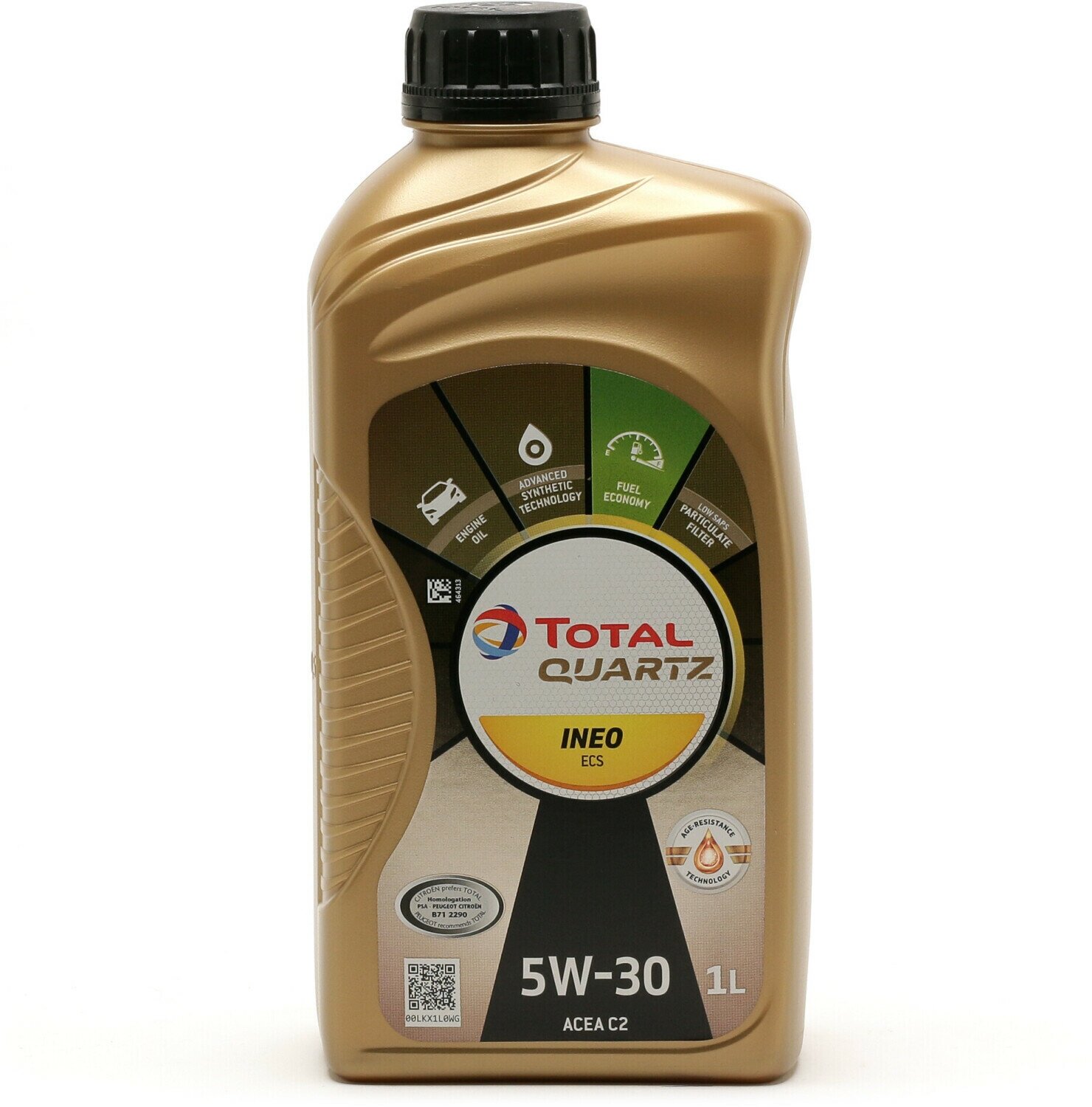 Моторное масло TOTAL QUARTZ INEO ECS 5W-30 1L Синтетическое