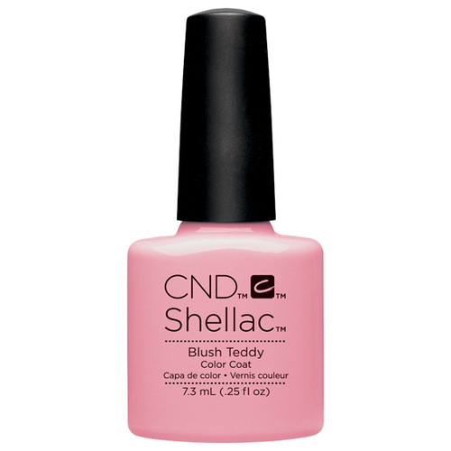 CND Гель-лак Shellac, 7.3 мл, 54 г, Blush Teddy cnd базовое покрытие shellac base coat прозрачный 7 3 мл 54 г