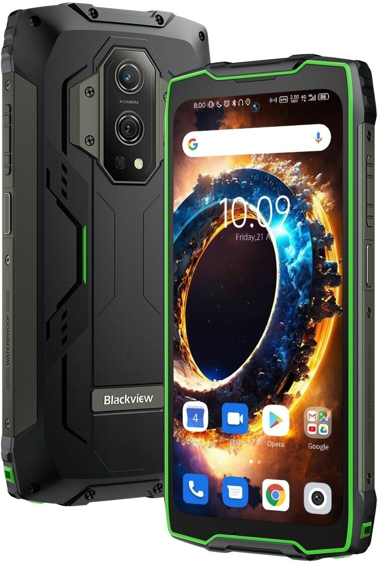 Смартфон Blackview с фонариком 12/256 Gb (Зеленый) - фото №5