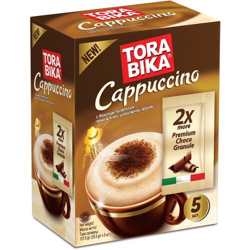 Кофейный напиток TORABIKA CAPPUCCINO, 5 саше по 25,5г