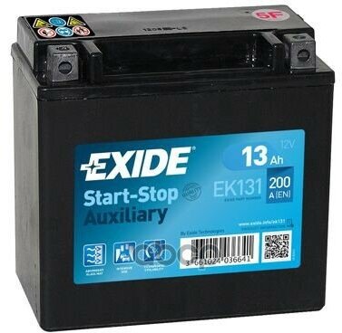 Аккумулятор 13 А/ч 200A (150x90x145) MicroHybrid AGM EXIDE арт. EK131