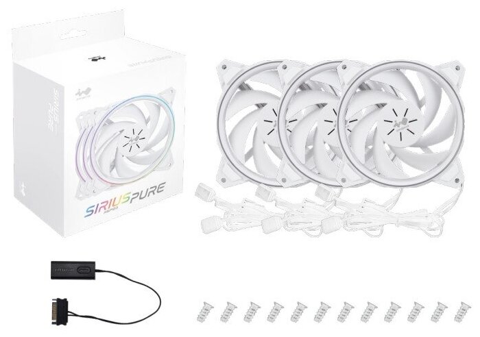 Вентиляторы для корпуса InWin Sirius Pure ASP120 fan RGB (6144481) - фото №9