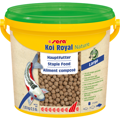 Корм для прудовых рыб Sera Koi Royal Nature Large 3,8 л (1,05 кг) ведро