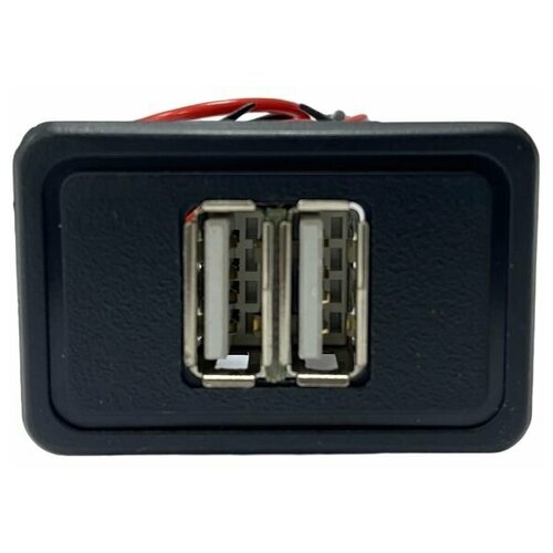 Зарядное устройство USB в штатную кнопку на 2 гнезда ВАЗ Нива / 2108 / 2109