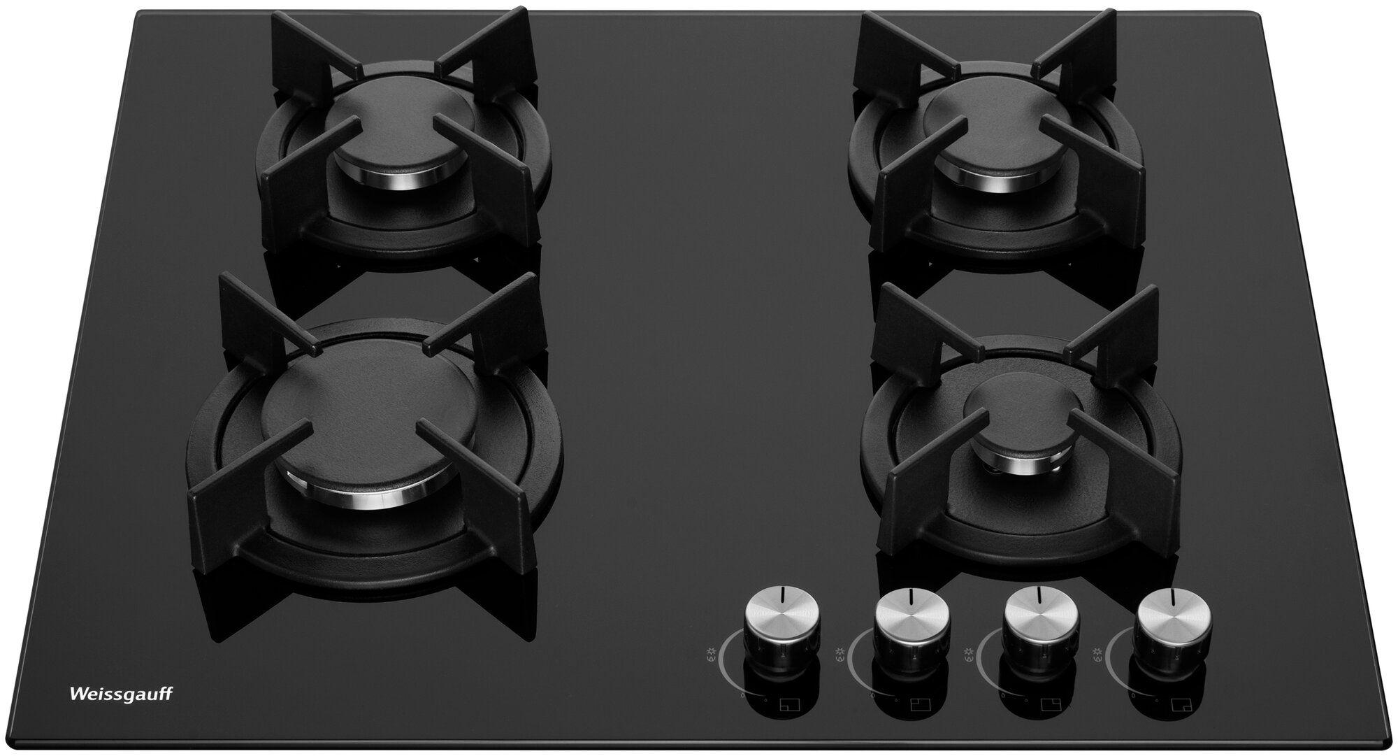 Газовая варочная панель Weissgauff HG 640 BG, черный - фотография № 3