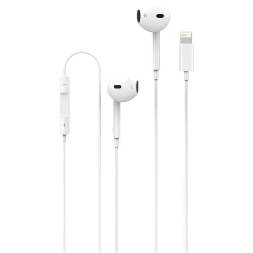 Проводные наушники Bass SoundE-012Lightningмикрофон20000 Гцчистый звукбелый 75700₽