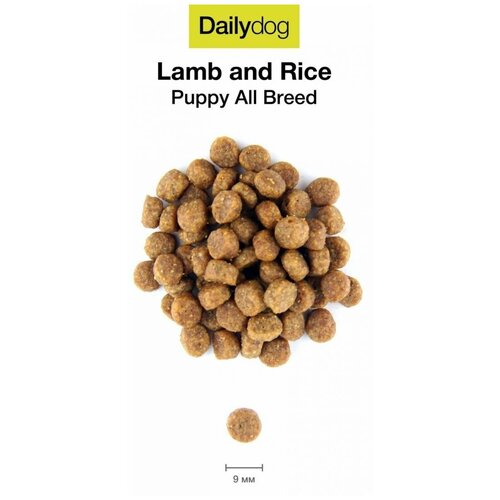 Сухой корм для щенков DailyDog ягненок, с рисом 1 уп. х 1 шт. х 3 кг dailydog puppy all breed lamb and rice сухой корм для щенков с ягненком и рисом 12 кг