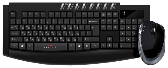 Клавиатура и мышь Oklick 230 M Wireless Black USB .