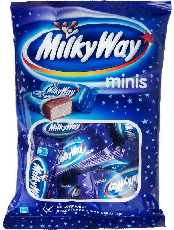 Шоколадный батончик Milky Way мини 176г - фотография № 2