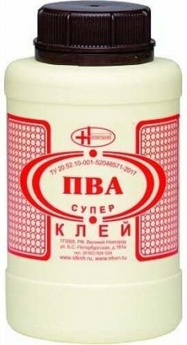 Клей ПВА Новохим Супер, 1 кг, 1 л