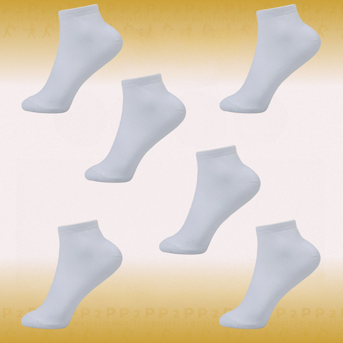 Носки P2P online, 6 пар, размер 36 - 41, черный, белый