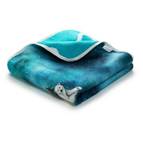 Одеяло муслиновое 4 слоя для новорожденных и детей до 3 лет Polar Bears