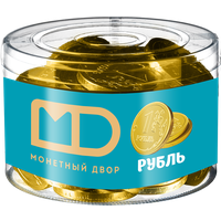 Шоколадные монеты «Рубль» 6г по 50 шт.