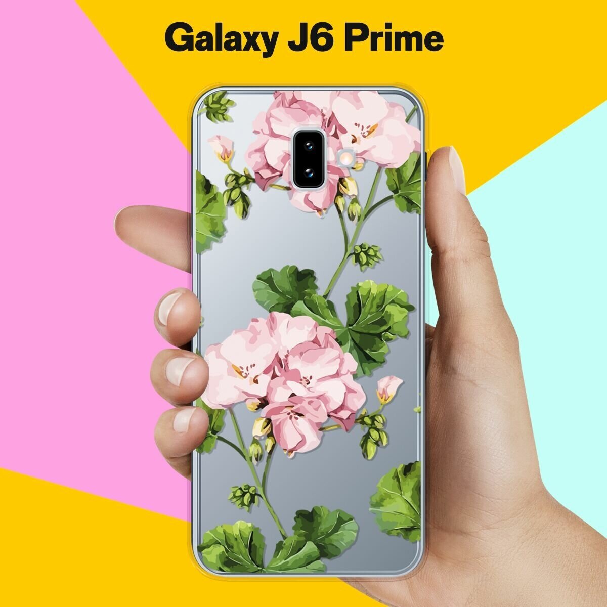Силиконовый чехол на Samsung Galaxy J6 Prime Пионы / для Самсунг Галакси Джи 6 Прайм