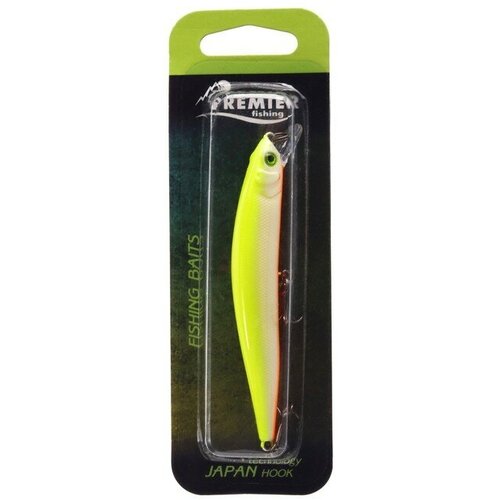 воблер premier minnow pro цвет 010 8 3 гр l 90 мм 0 4 1 2 м плавающий pr m90 010 1 Воблер PREMIER Minnow-pro, 9 см, 8.3 г, минноу, плавающий (0.4-1.2 м), цвет 006 (PR-M90-006/1)