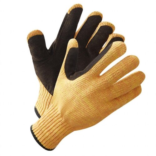 Перчатки защитные трикотажные Ампаро Рейнджер со спилк. накладкой (497906), 1 шт.