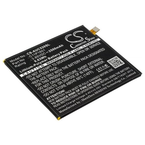 Аккумулятор Cameron Sino CS-AUC520SL 2500 мАч для ASUS ZenFone 3 ZE520KL черный аккумулятор для телефона asus zenfone 3 ze520kl c11p1601