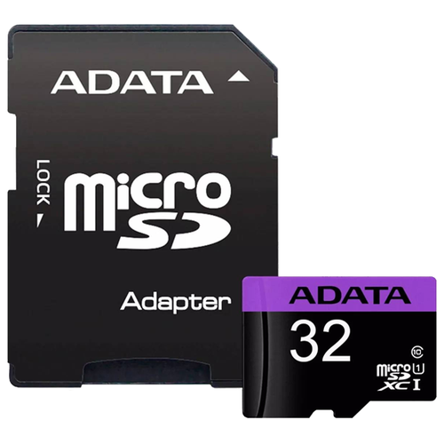 фото Карта памяти ADATA Premier microSDHC Class 10 UHS-I U1 32GB + SD adapter