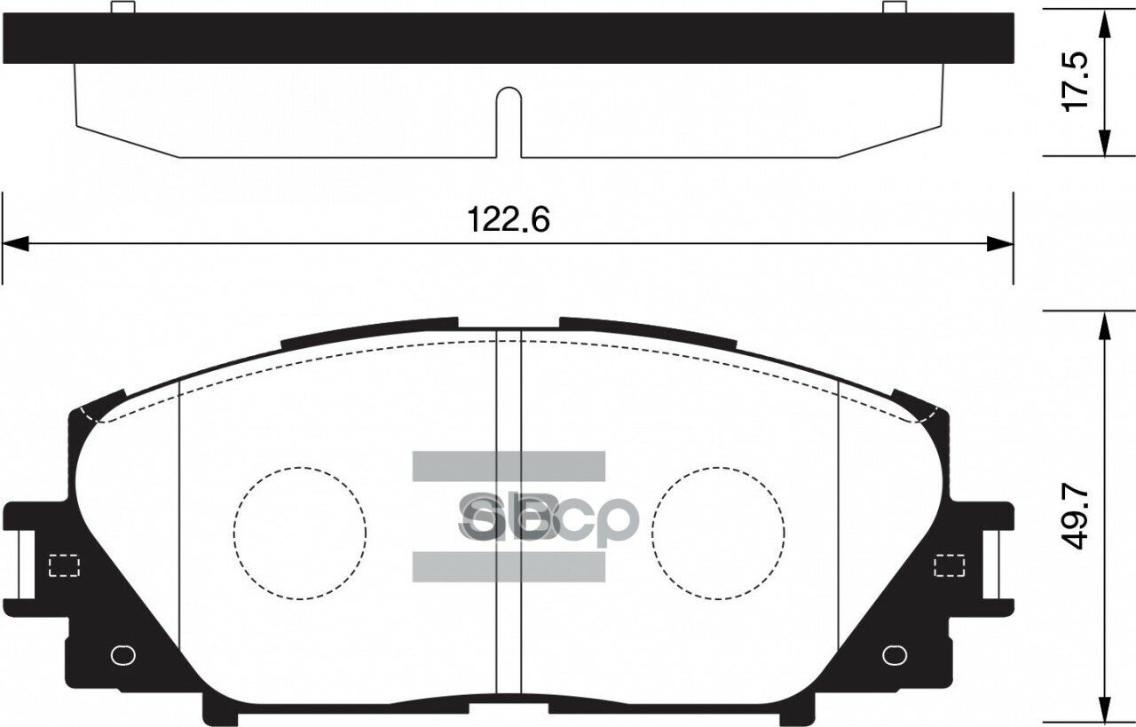 Колодки Тормозные Передние Sp1377 Sangsin brake арт. SP1377