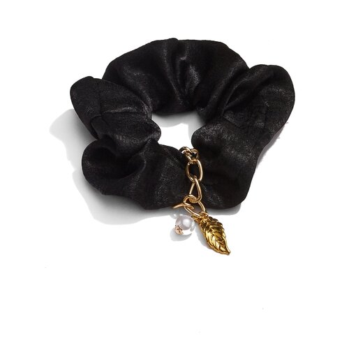 фото Резинка для волос "осенняя сказка" nothing shop (черный; золотистый)