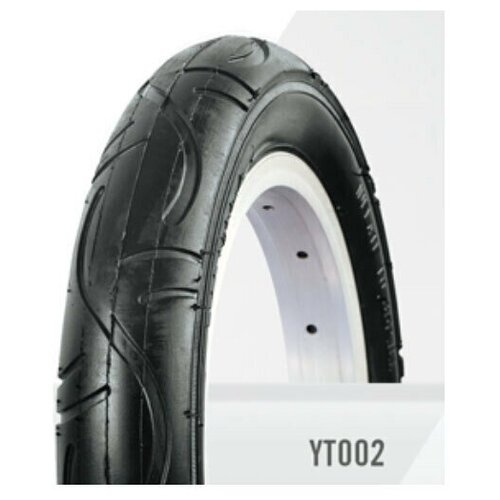 фото Велопокрышка trix 12"x 2.125 (54-203) txyt002, слик, черная