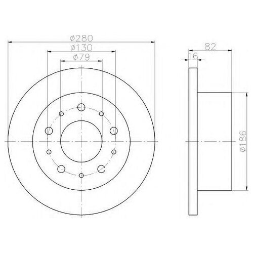 BEHR-HELLA 8DD355108981 Диск тормозной 2шт