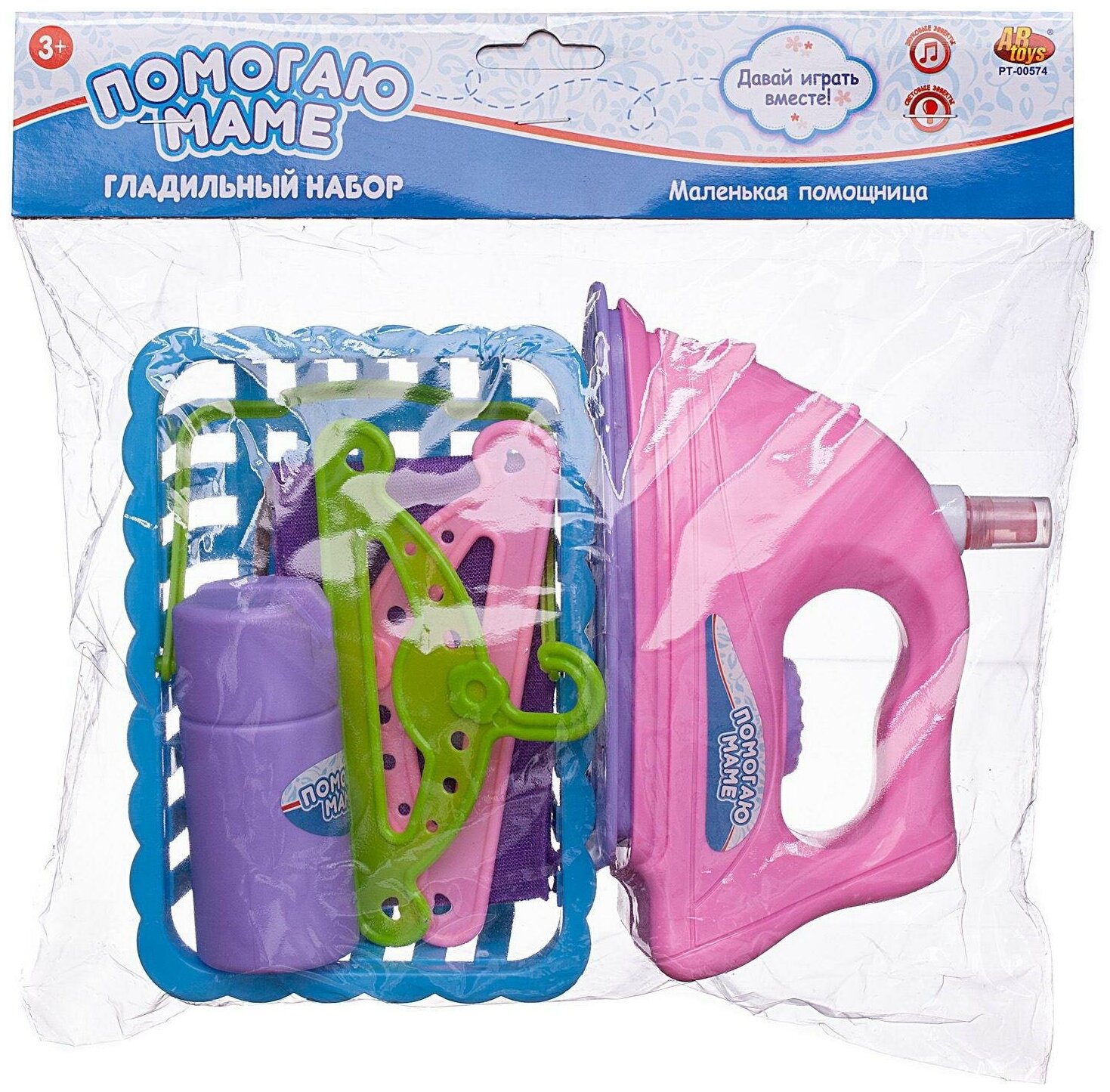 Игрушка Abtoys гладильная доска, утюг