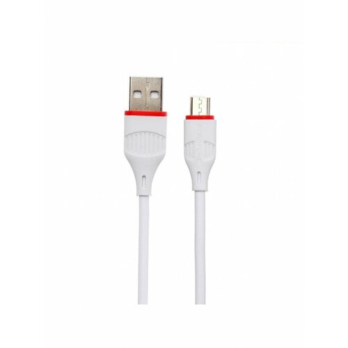 Кабель Borofone BX17 micro USB USB 2 4 А 1 м белый кабель borofone bx17 for micro usb 1 м черный