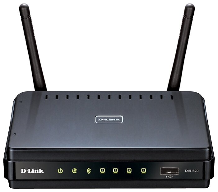 Wi-Fi роутер D-Link DIR-620, черный