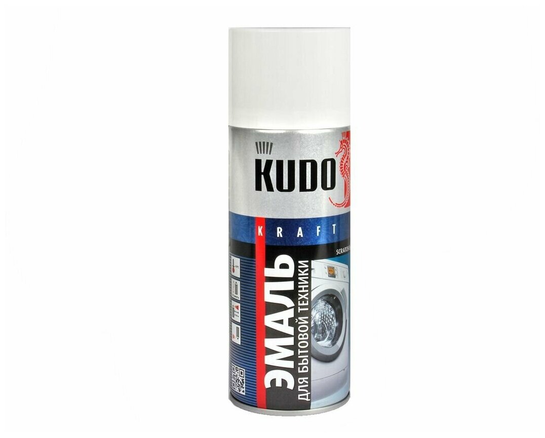 Эмаль KUDO для бытовой техники, белый, 520 мл, 1 шт. - фотография № 7