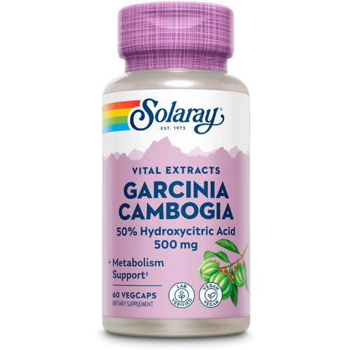 Solaray - Garcinia Cambogia Extract 500 мг (60 капсул) - гарциния камбоджийская экстракт, 50% гидроксицитриновая кислота