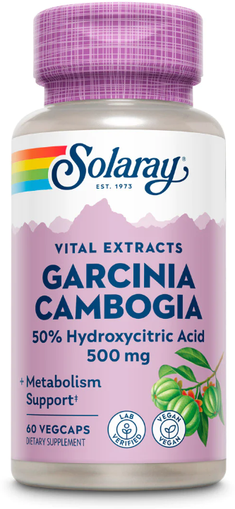 Solaray Garcinia Cambogia 500 mg Extract (Гарциния Камбоджийская 500 мг) 60 вег капсл (Solaray)