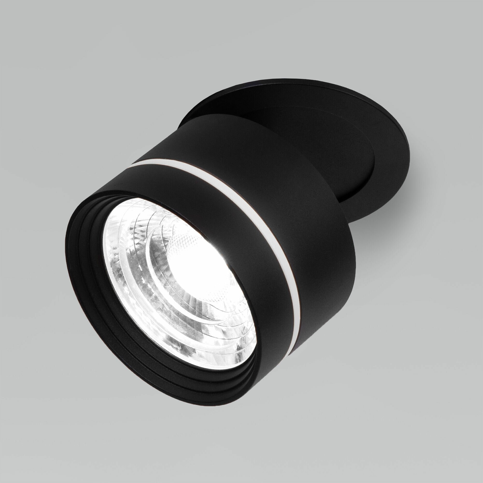 Встраиваемый светодиодный светильник Elektrostandard Stark 25035/LED, 8W, 4200K, цвет чёрный