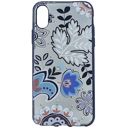 Чехол Devia для iPhone X/XS Crystal Bloosom, черный чехол devia для iphone xs iphone x lucky star crystal series