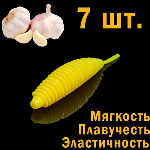 SOOREX, Мягкие, ароматизированные приманки MICKEY 50mm, Силиконовые приманки со вкусом чеснока