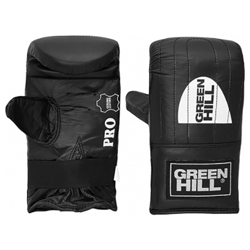 Снарядные перчатки Green Hill Pro Black (S) bgl 2246 боксерские перчатки legend черно золотые green hill черный 16 oz