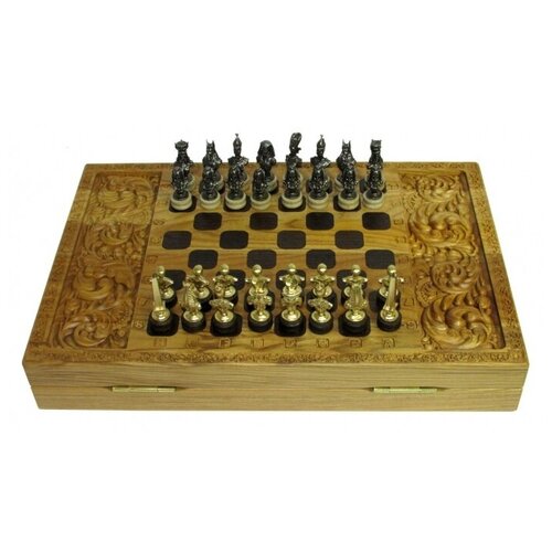 Комплект шахматных фигур для нард Египетская сила черненые 999-RTNC-76