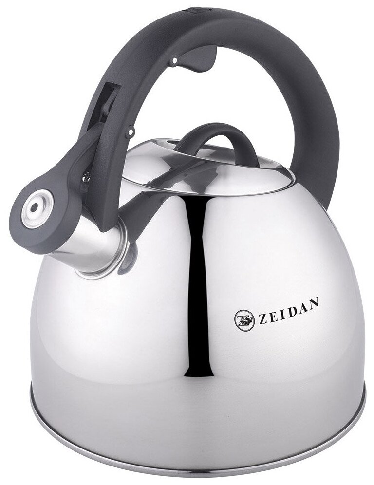Чайник со свистком ZEIDAN 3 литра из нержавеющей стали для газовой электрической и индукционной плиты