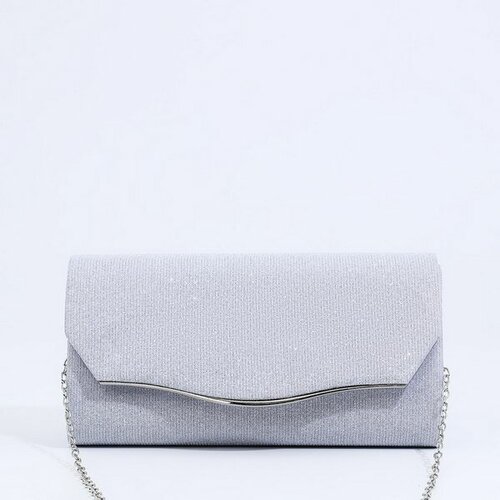 фото Сумка клатч сима-ленд, серебряный сима-лэнд