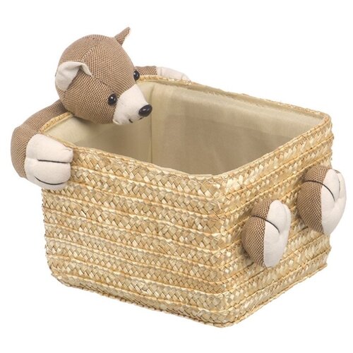 фото Корзина стеллажная "медвежонок", д190 ш160 в140, бежевый natural house