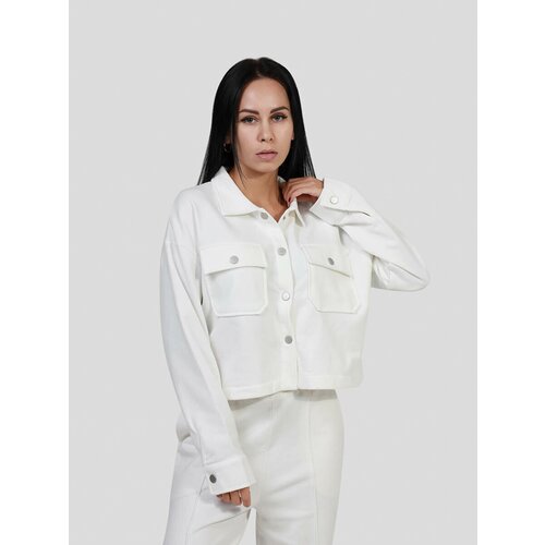 Рубашка трикотажная VITACCI SP7671-02 женский белый 80% хлопок, 20% полиэстер (42-44 (S)