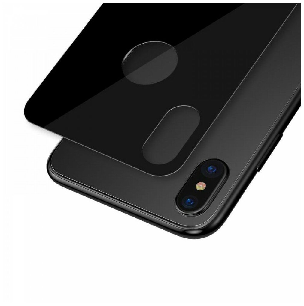 Защитное стекло Baseus (SGAPIPH65-BM01) для iPhone Xs Max (Black) - фото №5