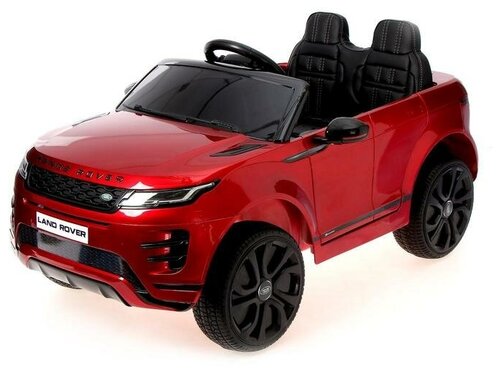 Электромобиль Range Rover Evoque, кожаное сидение, EVA колеса, цвет бордовый глянец